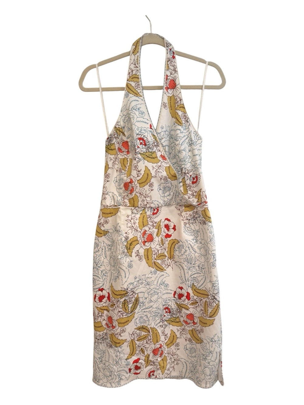 Kay Unger Floral Halter Dress Size 12 Wedding Guest